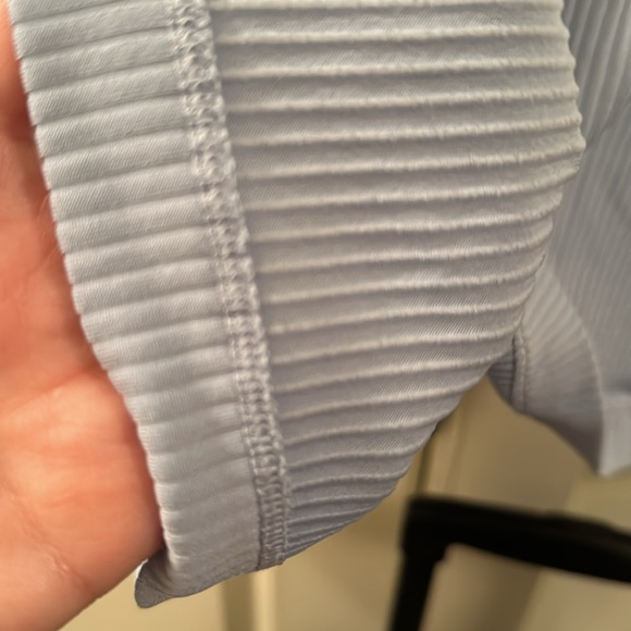 Calia Cornflower Blue Long Sleeve Ribbed Shirt - Picture 4 of 7